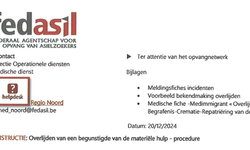 Fedasil – Overlijden van een VIB verblijvende in de opvangstructuur 
