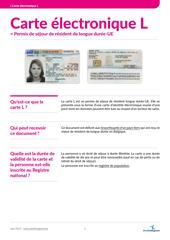 Fiche info. Carte L.