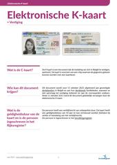Info fiche. K-kaart
