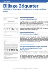 Info fiche. Bijlage 26quater