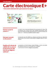 Fiche info. Carte E+.