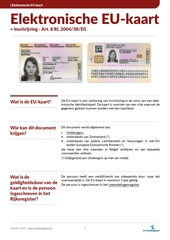 Info fiche. EU-kaart