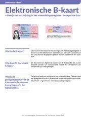 Info fiche. B-kaart.