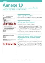 Fiche info. Annexe 19.
