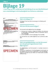 Info fiche. Bijlage 19.