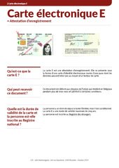 Fiche info. Carte E.