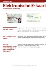 Info fiche. E-kaart.