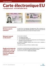 Fiche info. Carte EU.