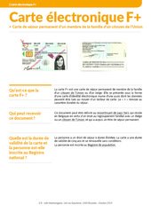 Fiche info. Carte F+.