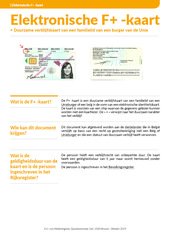 Info fiche. F+ -kaart.