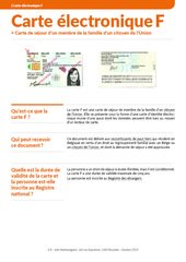 Fiche info. Carte F.
