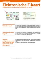 Info fiche. F-kaart.