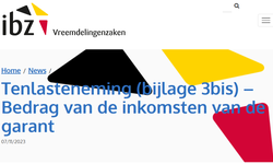 Aanpassing bedrag garantstelling (vanaf 01/12/2023)