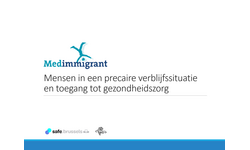 Vorming van Medimmigrant over de toegang tot gezondheidszorg voor mensen in een voorlopig verblijfsstatuut of zonder wettig verblijf.
