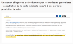 Utilisation obligatoire de Mediprima par les médecins généralistes